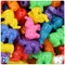 BeadTin Circus Opaque Mix 25mm Elephant Plastic Pony Beads (24pcs)